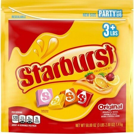 MARS Chewy Candies, Starburst, 4 Flavors, Party Size, 50 oz, AST MRS28086